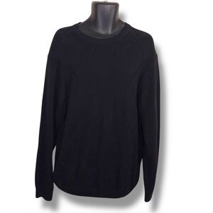 Vintage Large David Taylor Black Argyle Sweater Mens Long Sleeve Academia Cotton